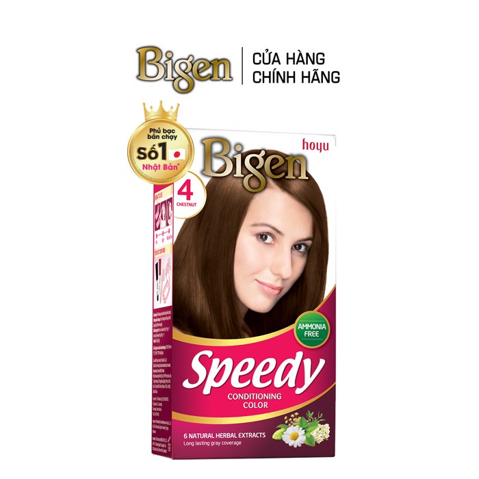 Combo 2 Thuốc Nhuộm Tóc Phủ Bạc Tại Nhà Bigen Số - Phủ Bạc Thảo Dược, Màu  Thời Trang 80ml