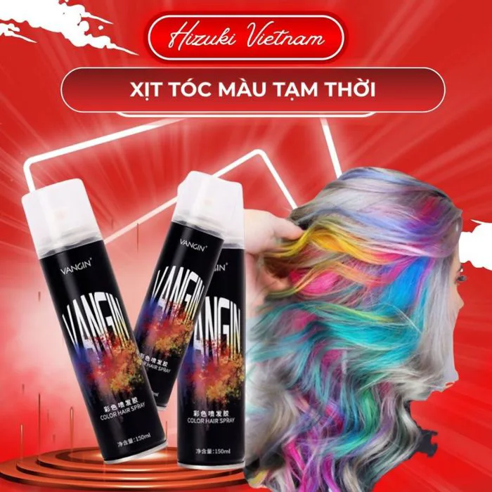 Chai xịt tóc màu tạm thời, nhiều màu thời thượng lựa chọn chai lớn 150ml,  dễ gội sạch lại | Shopee Việt Nam