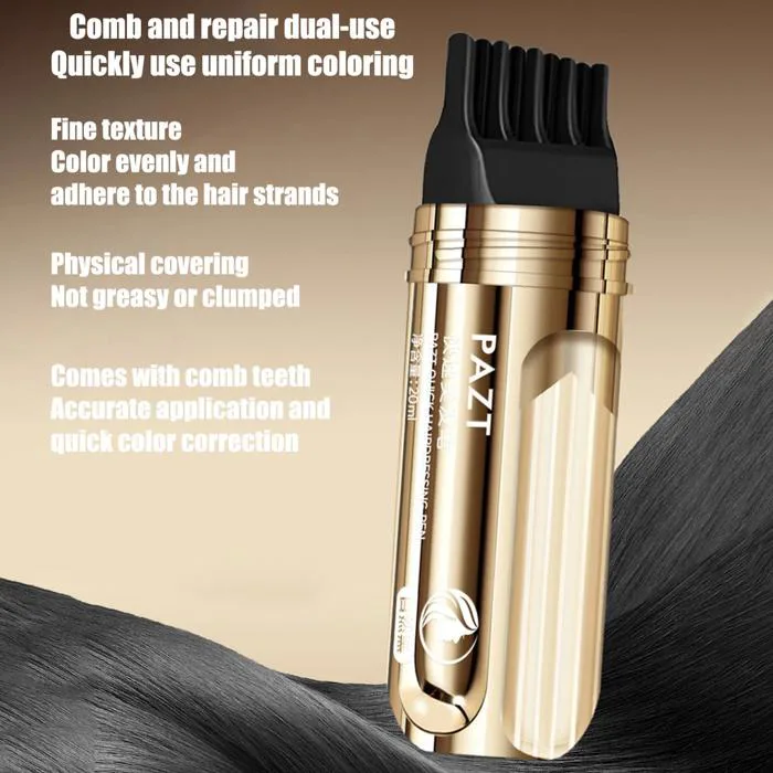 Thuốc nhuộm tóc tạm thời Stick Quick Root Touch-Up Lược màu tóc để che phủ  tóc màu xám Màu tóc tự nhiên Dễ sử dụng Trang điểm tóc có thể giặt được