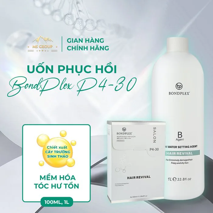 Set Uốn Công Nghệ - Không Mềm Hóa Bondplex - Combo Thượng hạng và An nhàn PH 4.0 - CÔNG TY CP ĐẦU TƯ VÀ THƯƠNG MẠI DỊCH VỤ MẠNH SƠN - MS GROUP