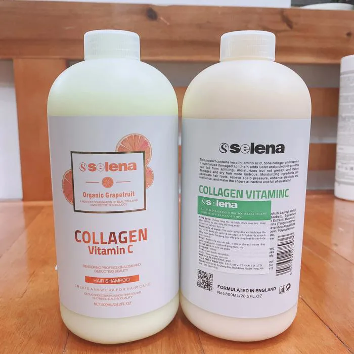 Dầu Gội Xả Bưởi Selena UK Kích Thích Mọc Tóc, Phục Hồi Hư Tổn, Bổ Sung  Collagen Vitamin E Cho Tóc Sau Uốn Nhuộm DUỗi Mỹ phẩm Trường An