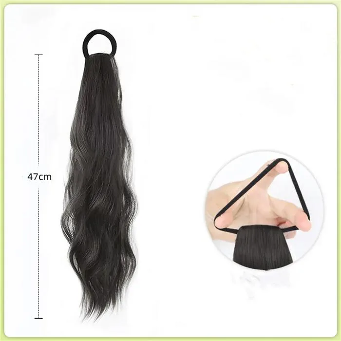 Tóc Giả Nữ, Bện Tóc Đuôi Ngựa Dây Buộc Tóc Dài Mô Phỏng, Cô Gái Dễ Thương  Và Ngọt Ngào, Xoăn Nhẹ, Tóc Giả Đuôi Ngựa Đôi - TikTok Shop Vietnam