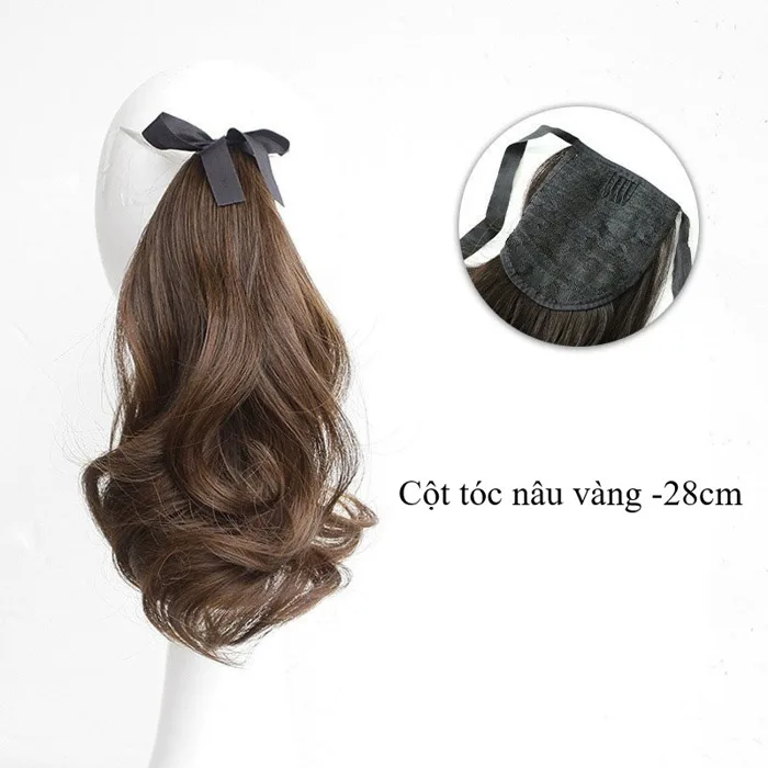 Tóc giả đuôi ngựa buộc dây,Tóc giả cột đuôi ngựa tóc sợi tơ tổng hợp mềm  mượt màu đẹp kiểu dáng Hàn Quốc | Shopee Việt Nam