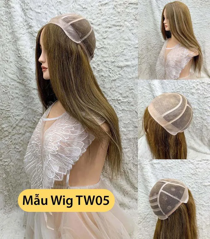 Tóc giả nữ nguyên đầu làm từ tóc thật - TW05 - Viet Wig - Wig made in Viet  Nam