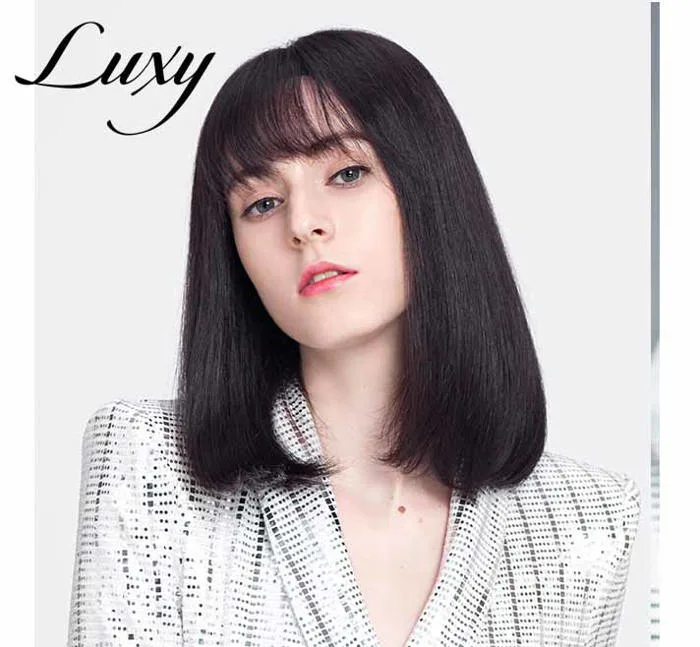 Tóc giả bằng tóc thật dài qua vai cuốn hút - Tóc giả LUXY
