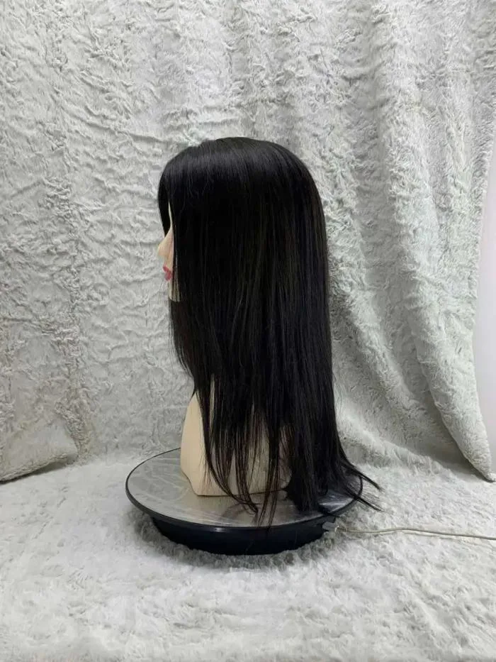 Tóc giả nữ nguyên đầu làm từ tóc thật - mái siêu da đầu đa ngôi - TW01 -  Viet Wig - Wig made in Viet Nam