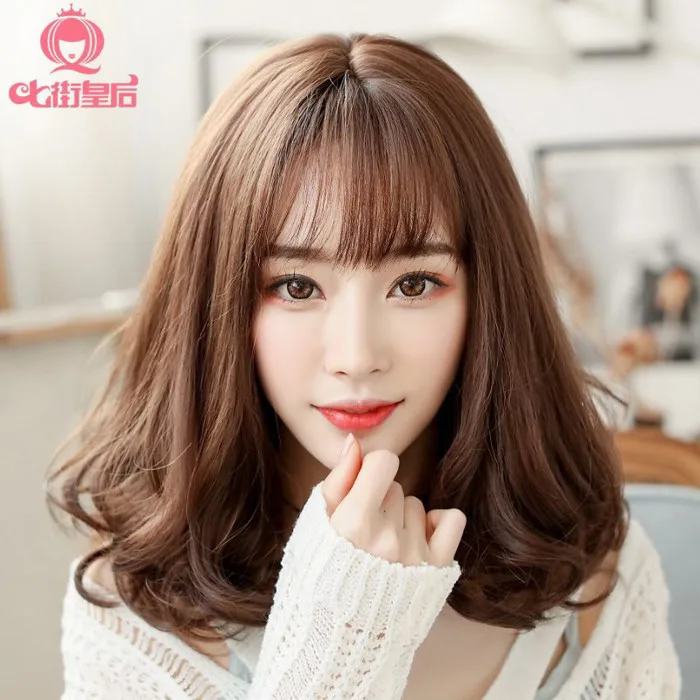 Tóc giả nữ nguyên đầu xoăn 25cm - Shophoitu.com | Đang khuyến mại