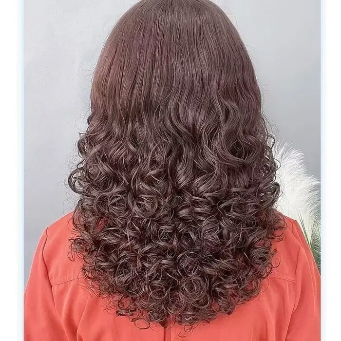 Tóc Giả Nữ Nguyên Đầu Trung Niên Xoăn Nhiều - Phạm Thị Cúc