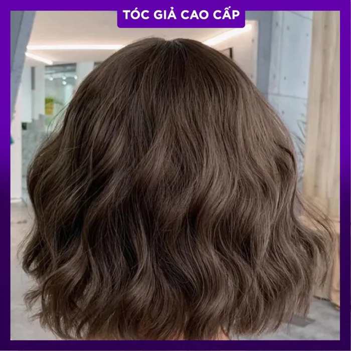 Tóc nguyên đầu xoăn sóng Hàn Quốc [BÁN CHẠY] mẫu ngắn ngang vai trẻ trung nữ tính