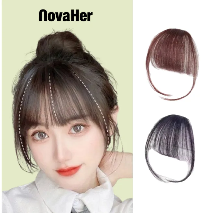 Tóc Mái Giả Nữ Mái Thưa Bằng Dệt Tay Siêu Mềm Mượt Phong Cách Hàn Quốc  Nhiều Màu NovaHer