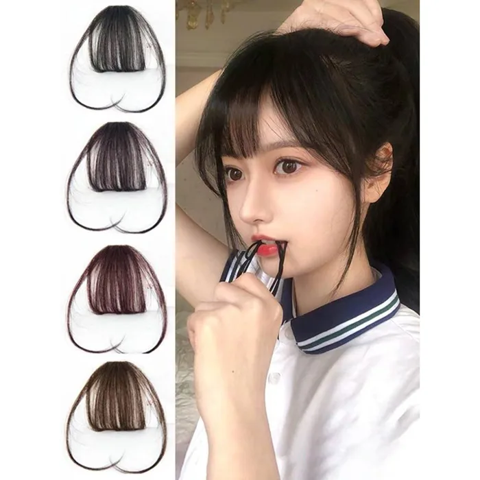 Tóc mái giả 4 màu tùy chọn phong cách Hàn Quốc xinh xắn cho nữ