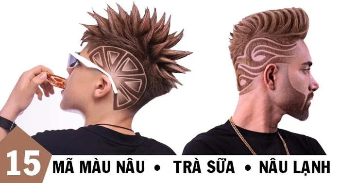 Thuốc nhuộm tóc màu Nâu & Vàng l dành cho Barber shop tóc nam l Hair salon  tóc nữ | Thankinhtoc.vn