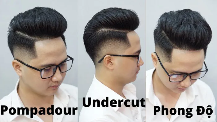 Kiểu tóc Pompadour undercut _ chia sẻ cực kì chi tiết cách cắt và tạo kiểu  trên phom đầu Siêu khó