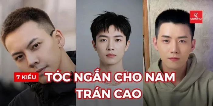 7 Kiểu Tóc Ngắn Cho Nam Trán Cao Cứ Cắt Là Đẹp Trai