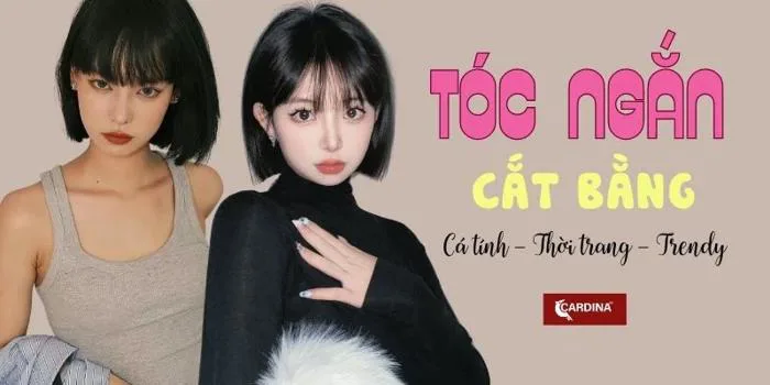 20+ Mẫu tóc ngắn cắt bằng cực thời thượng, cá tính và hack tuổi