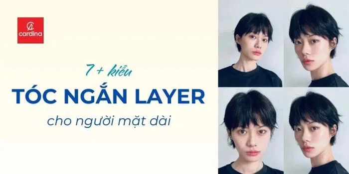 Tóc Ngắn Layer Cho Mặt Dài: Top 7+ Kiểu Tóc Tôn Nét Thanh Tú Cực