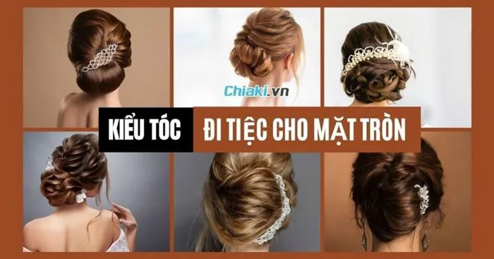 25+ Kiểu tóc đi tiệc cho mặt tròn thanh lịch, sang trọng và thu hút