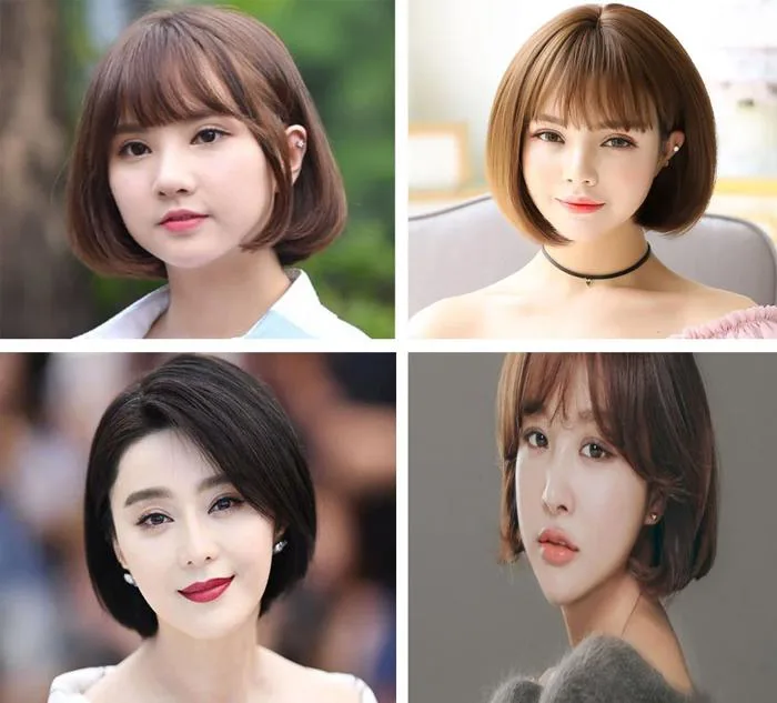Kiểu tóc ngắn cho mặt tròn to đẹp giúp che khuyết điểm hoàn hảo