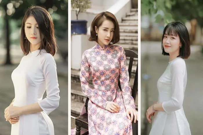 Gợi ý 15 kiểu tóc ngắn mặc áo dài điệu đà mà vẫn cá tính Gợi ý 15 kiểu tóc ngắn mặc áo dài điệu đà mà vẫn cá tính