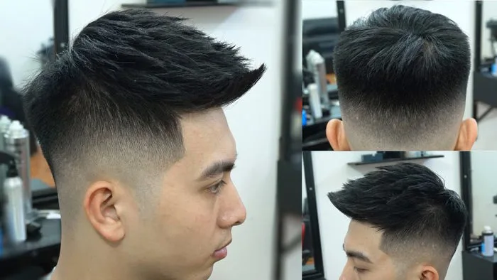 Kiểu tóc Short Quiff - Cắt tóc nam đẹp 2021 - Chính Barber Kiểu tóc Short Quiff - Cắt tóc nam đẹp 2021 - Chính Barber
