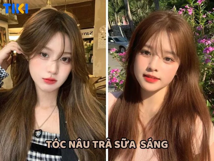 20+ Kiểu Tóc Màu Nâu Trà Sữa Đẹp, Tôn Da, Sành Điệu Nhất 2024 | TIKI