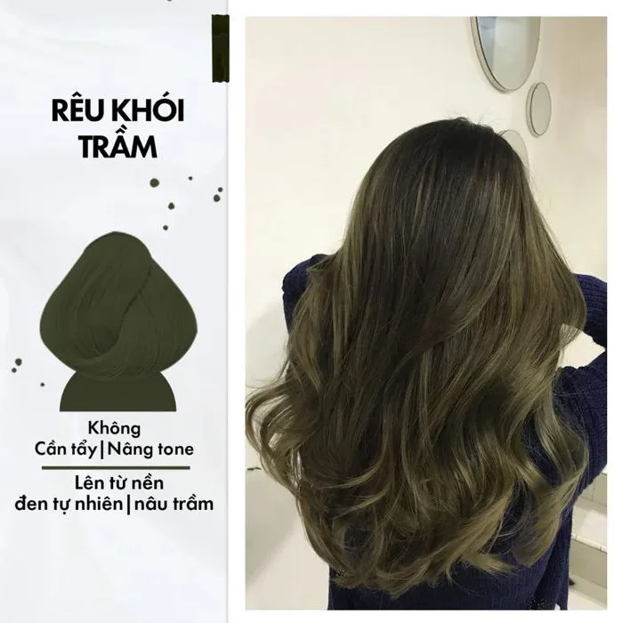 Thuốc Nhuộm Tóc Dạng Tuýp Màu Rêu Khói Trầm (Không Cần Tẩy) Damask - Mỹ Phẩm Chính Hãng