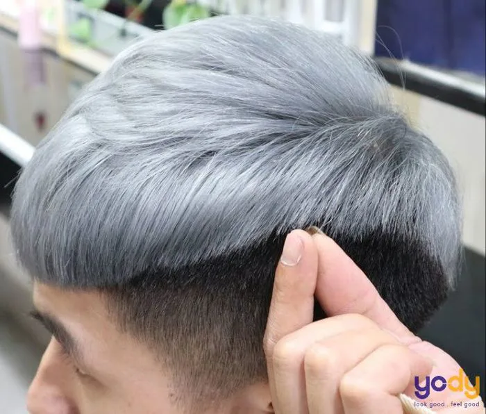 TOP 10 kiểu nhuộm tóc nam màu xám khói đẹp, cá tính, phong cách | Yody