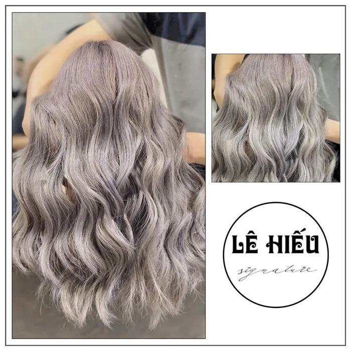 Tóc ngắn nhuộm xám khói hút hồn và thời thượng | Lê Hiếu Salon