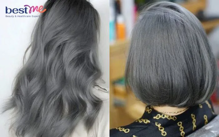 Những kiểu nhuộm tóc màu xám chì cho nàng thêm cá tính