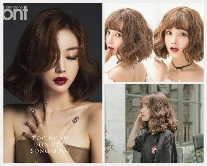 10 Kiểu tóc ngắn uốn gợn sóng đẹp trẻ trung được yêu thích nhất