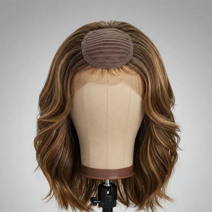 Tóc Giả Nữ Che Hói Đỉnh Đầu Đế Lưới Bằng Tóc Thật | VTG Hair