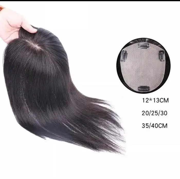 Tóc giả che hói đỉnh đầu nữ, che phủ tóc bạc - Phạm Thị Cúc