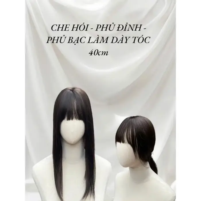 Tóc Giả Che Hói Đỉnh Đầu Nữ, Che Bạc Siêu Da Đầu - Phạm Thị Cúc
