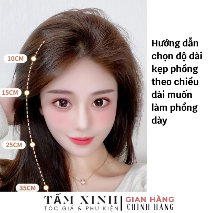 Tóc giả nữ đẹp kiểu kẹp phồng chân tóc 2 kẹp phím phồng chân tóc 2 bên | Shopee Việt Nam