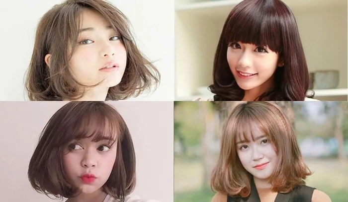 14 kiểu tóc ngắn uốn cụp chữ C đẹp 