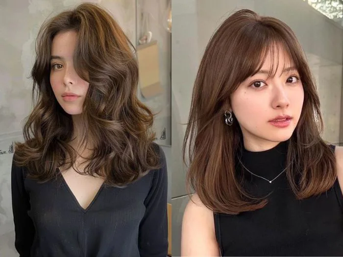 15+ kiểu tóc uốn ngang vai dịu dàng mà vẫn cá tính chuẩn gái Hàn