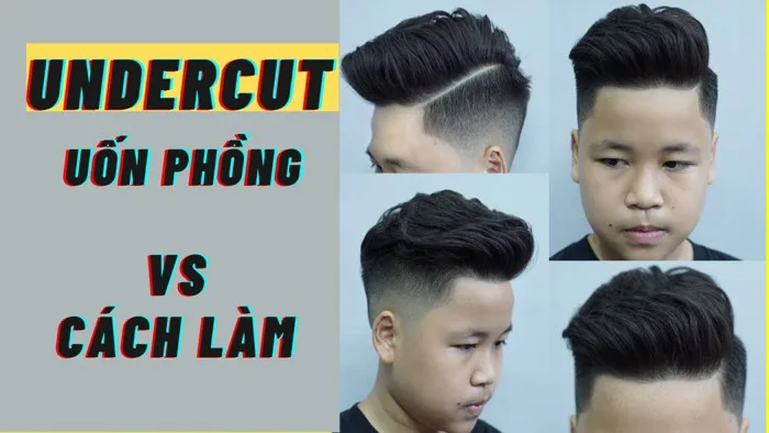 UNDERCUT UỐN PHỒNG siêu đẹp cùng các bước thao tác làm ....M.Hùng  BarberSharing
