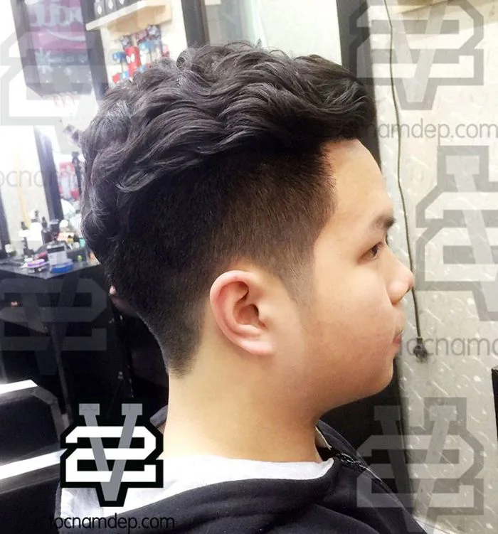 Kiểu tóc undercut uốn sóng