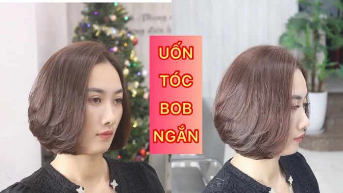 Uốn cụp tóc ngắn Bob | Quang Saker