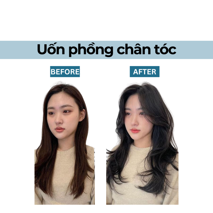 Uốn phồng chân tóc