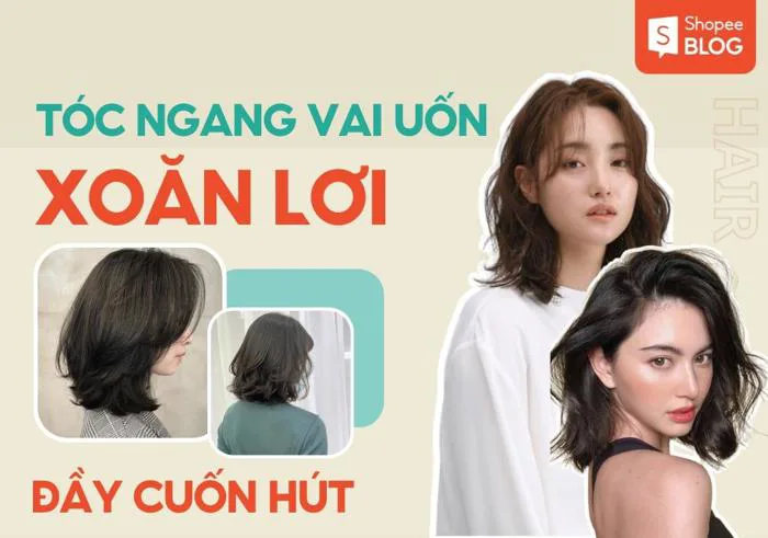 13+ kiểu tóc xoăn sóng lơi ngang vai cực hack tuổi