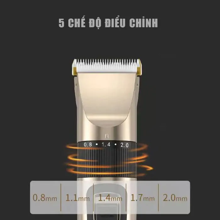 Tông đơ cắt tóc cho bé máy pin liền cầm tay bộ 13 món phụ kiện , cắm sạc  type C không dây, Tông đơ cắt tóc gia đình. - TikTok Shop Vietnam
