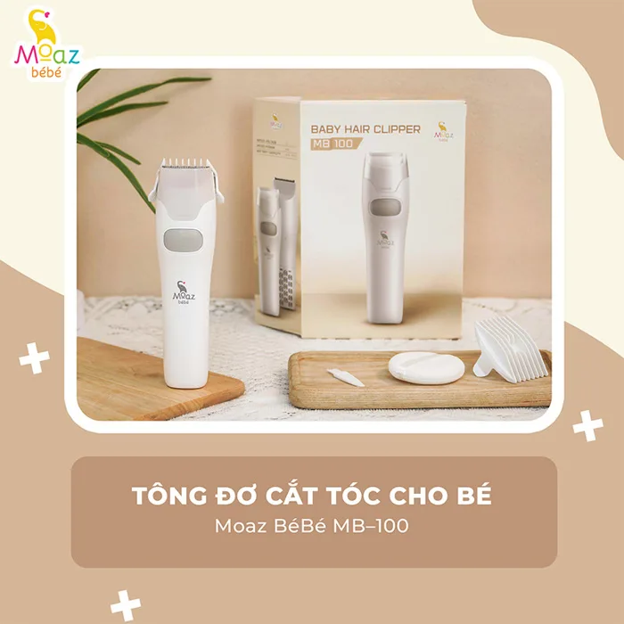 Tông đơ điện cắt tóc cho bé Moaz BéBé MB-100