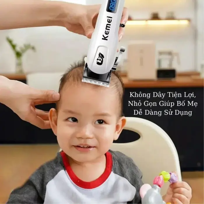 Tông Đơ Cắt Tóc Trẻ Em Kemei-232 Êm Ái, An Toàn Tiếng Ồn Thấp, Bé Không  Giật Mình | Lazada Việt Nam