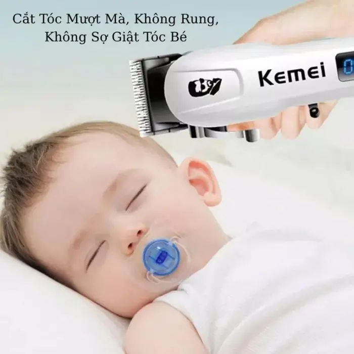 Tông Đơ Cắt Tóc Trẻ Em Kemei-232 Êm Ái, An Toàn Tiếng Ồn Thấp, Bé Không  Giật Mình | Lazada Việt Nam