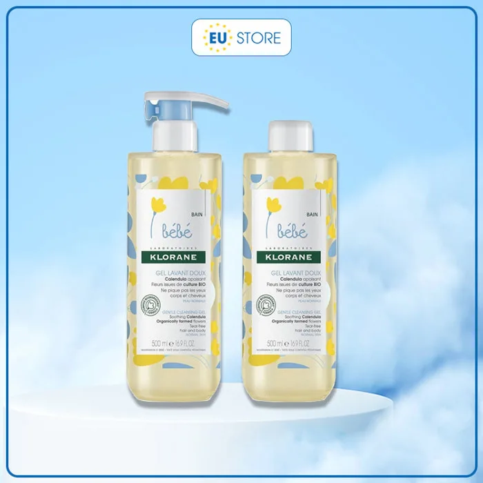 Sữa tắm gội Klorane BeBe 2in1 cho bé từ sơ sinh và trẻ nhỏ
