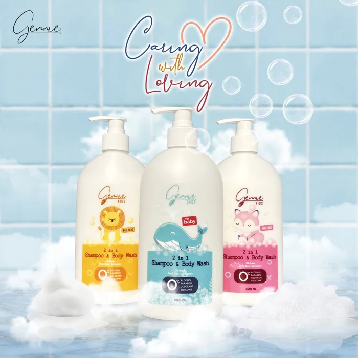 Sữa tắm gội 2 trong 1 Gennie Baby 400ml – Venus Global Beauty