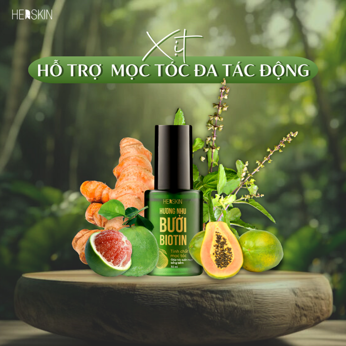 XỊT MỌC TÓC ĐA TÁC ĐỘNG - HƯƠNG NHU BƯỞI BIOTIN - PRINCESS BEAUTY