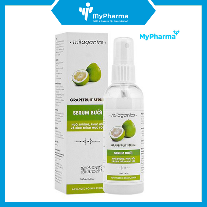 SERUM BƯỞI MILAGANICS: Giảm rụng, kích thích mọc tóc - MyPharma