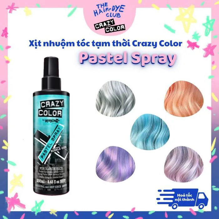 Xịt nhuộm tóc tạm thời Pastel Spray Crazy Color | Lazada Việt Nam